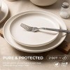 12-Piece Stoneware Dinner Plates Bowls Sets | Microwave & Dishwasher Safe, Non-Toxic Dinner Plates Bowls Set | Stackable Matte Glaze Kitchenware - 4 of 4
