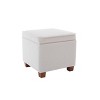 Square Storage Ottoman with Piping and Lift Off Lid - WOVENBYRD - 4 of 4