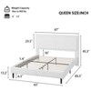 Christopher Knight Home Cassandra Modern Plush Upholstered Bed with Headboard - 3 of 4