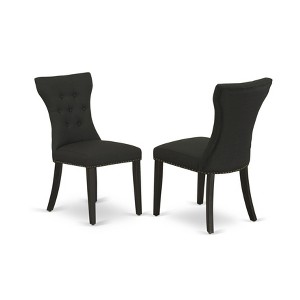 HomeStock 2 Gallatin Parson Chair with Black Finished Leg and Black Color - 1 of 4