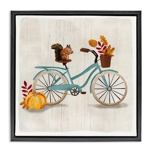Stupell Industries Squirrel on Autumnal Bicycle, 25" x 25" - 1 of 4