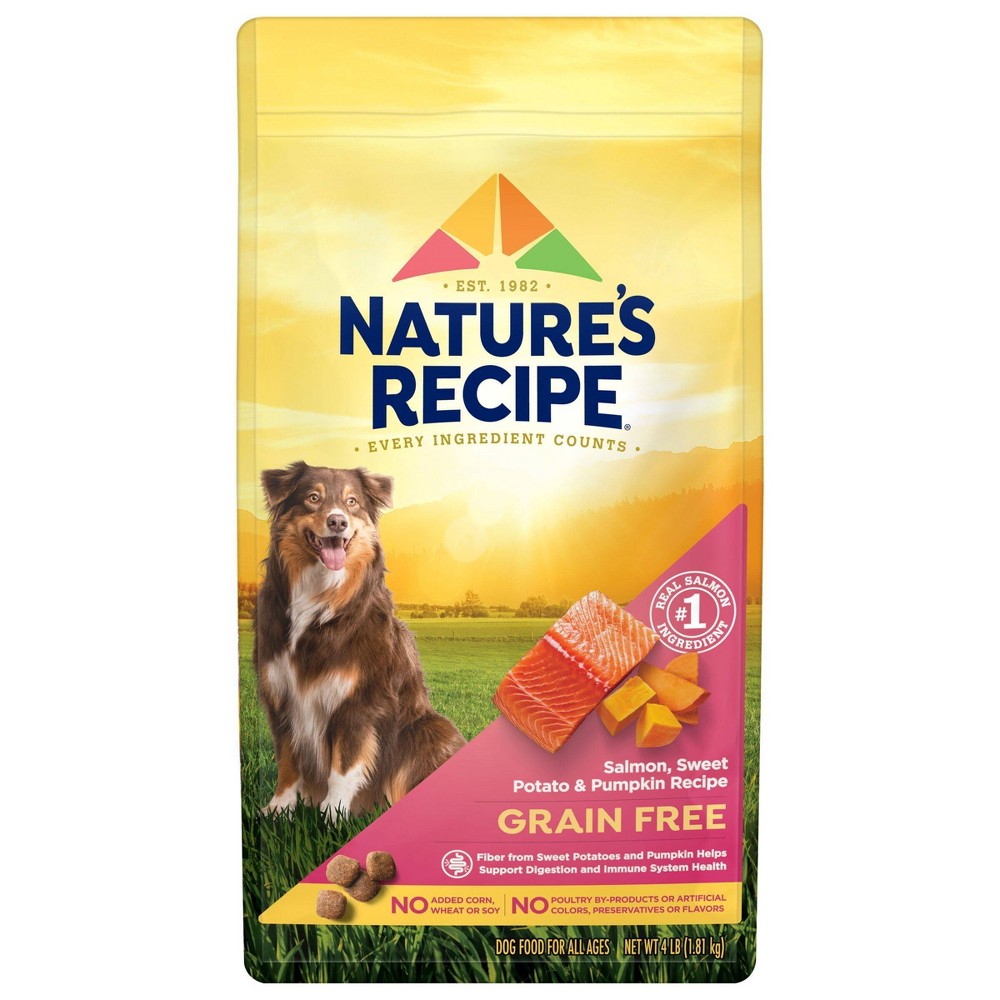 Photos - Dog Food Nature's Recipe Grain Free Salmon, Sweet Potato & Pumpkin Recipe Dry Dog F