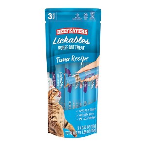 Beefeaters Lickables Puree Cat Treat, 3ct, Case of 12 - 1 of 2