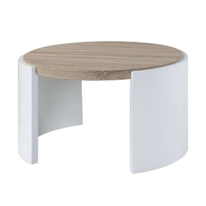 Sleek Oval Coffee Table with High Gloss Finish for Living Room or Lounge - 1 of 4