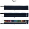 Cezanne Artist Pencil Case - Durable Blue Cotton Canvas Roll-Up Travel Art Case w/ Zipper Art Pouch for Artists, Professionals - Lightweight, Portable - 2 of 4