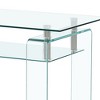 CAVINAS Modern Rectangle Clear Glass Coffee Table for Living Room, 2-Tier Storage Center Coffee Table, Tempered Glass Tea Table - 4 of 4