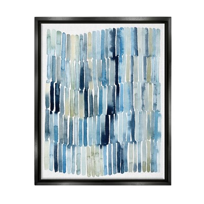 Stupell Industries Nautical Inspired Abstraction Blue Beige Blocked Lines