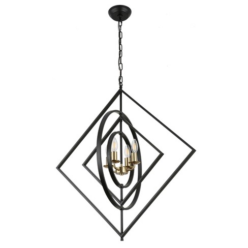 Bella Depot 4-Light Black Metal Pendant Light Modern Versatile and Stylish Chandelier - image 1 of 4