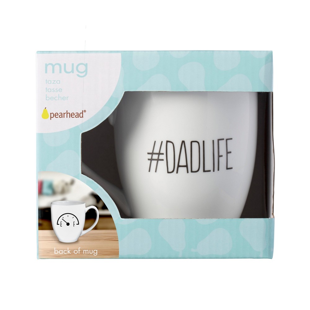 Photos - Glass Pearhead Dadlife/Fuel Gauge Ceramic Mug drinkware - White 16oz 