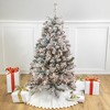Northlight 4.5' Pre-Lit Flocked Madison Pine Artificial Christmas Tree, Clear Lights - 2 of 4
