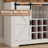 Snynuxx 47" Farmhouse Coffee Bar Cabinet with Shelves and Sliding Barn Door - 3 of 4