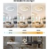 HUMHOLD Bladeless Ceiling Fan with Light Remote, Smart LED Ceiling Fans with Voice/App Control, Modern Low Profile Dimmable Light Ceiling Fan - 3 of 4