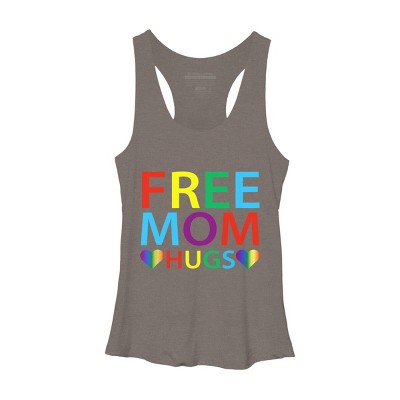 Adult Design By Humans Free Mom Hugs Hears Pride By Avocato Racerback Tank Top