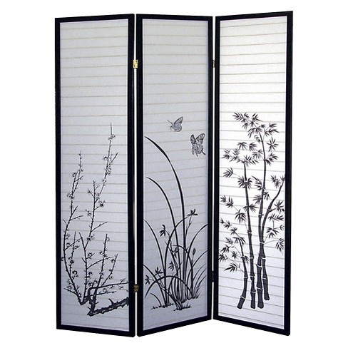 3 Panel Room Divider Scenery Ore International