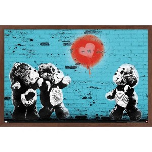 Trends International Care Bears - Heart Balloon Framed Wall Poster Prints - 1 of 4