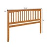 AFI Furnishings Mission King Solid Wood Headboard with Attachable Charger, Light Toffee - 3 of 4