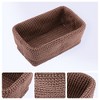 REGALWOVEN Odorless Cotton Rope Handcrafted Compact Size Multiple Use Open Storage Bins 3 Pcs - 2 of 4