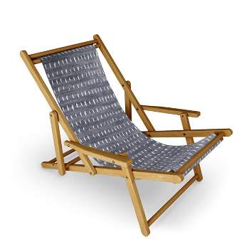 Holli Zollinger Bogo Denim Rain Light Folding Lounge Chair Blue - Deny Designs
