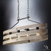 Urban Ambiance Luxury Modern Farmhouse Chandelier,  17"H x 38-1/2"W,  Charcoal Finish, UHP2476 - 4 of 4
