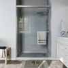 ONWITH 46 in. - 48 in. W x 72 in. H Sliding Framed Shower Door in Brushed Nickel with Clear Glass - 2 of 4