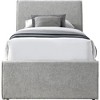 Meridian Furniture,Myles Chenille Fabric Twin Trundle Bed - 2 of 4