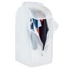 Stockroom Plus 2 Pack White Garment Bag Covers, Zippered Closet Bags for Clothes, Large, 20 x 24 x 54 In - 4 of 4