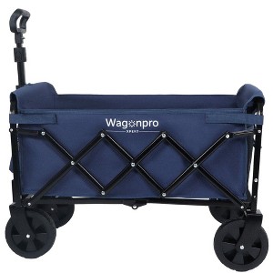 CAVINAS Expandable Dual-Layer Shopping Cart,Lightweight Folding Wagon with 100% Extra Space,Utility Cart for Camping,Shopping,Sports,Gardening - 1 of 4