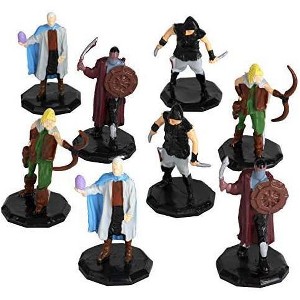 Monster- 8 Painted Fantasy Bandit Mini Figures- Hex-Sized Compatible w DND Dungeons and Dragons & Pathfinder and All RPG Tabletop Games - 1", 8 Pieces - 1 of 4