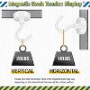 LunaLulinlk Magnetic Hooks, Heay Duty Magnets with Hook for Refrigerator, Magnetic Hook for Cruise Cabins, Classroom, White, Pack of 6 - 3 of 4