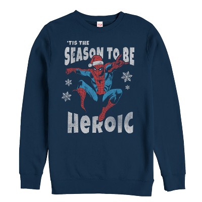 Men's Marvel Christmas Spider-Man Heroic Season Sweatshirt