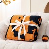 Amelie Home Chenille Knit Soft Cozy Throw, Reversible Festive Pattern, Fall Gift Blanket, Stylish Autumn Decor for Couch Bed - 3 of 4