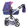 Bayer Design Dolls: Doll City Vario Pram Baby Doll Stroller w/ Diaper Bag - 2 of 4