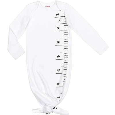Funstuff Lion Mermaid Shark Milestone Ruler Baby Long Sleeve Swaddle Sleeper Gown Newborn to Infant