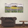 Trademark Fine Art Michael Blanchette Photography Lupines and Mountains Panorama 3 Piece Panel Set Art - 3 of 3