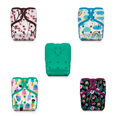 Thirsties Bundle of Love Cloth Diaper Cover Collection, Pack of 5, Multicolored, One Size