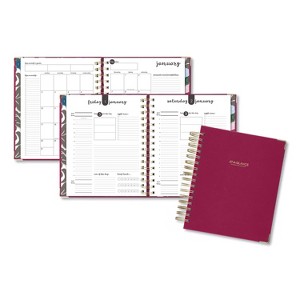 Harmony Daily Hardcover Planner, 8.75 x 7, Berry Cover, 12-Month (Jan to Dec): 2025 - 1 of 4