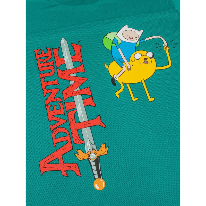 Adventure Time Finn & Jake Crew Neck Short Sleeve Teal Adult T-shirt, 2 of 5