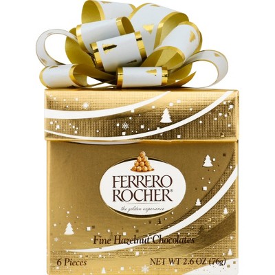 Ferrero Rocher Holiday Chocolate Gift Cube - 2.6oz/6ct