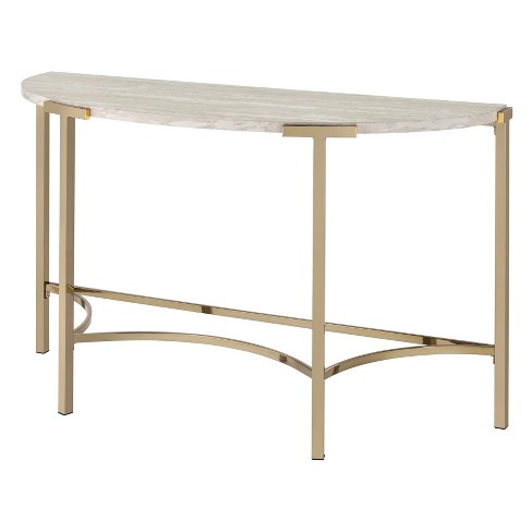 Semi circle deals console table