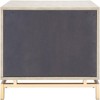 Meilana 1 Shelf 1 Drawer Nightstand - Light Taupe/Brass - Safavieh. - 4 of 4