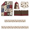 Sweet Jojo Designs 6p Gender Neutral Unisex Crib Bedding + BreathableBaby Breathable Mesh Liner Anti Bumper Pad Wild West Cowboy Brown Red Blue - 2 of 4