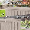 Acoinel Waterproof Deck Box for Outdoor Storage, Light Brown - 4 of 4