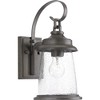 Progress Lighting Conover 1-Light Outdoor Wall Lantern in Antique Pewter with Seeded Glass Shade - image 2 of 3