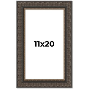 PosterPalooza | Museum Brown Picture Frame - UV Acrylic, Foam Board Backing, Hanging Hardware - 1 of 4