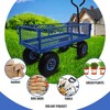SKRAN Garden Cart Wagon - 300 lbs Capacity Heavy-Duty Steel Mesh Utility Cart with Removable Sides, All-Terrain Wheels & Pull Handle - 2 of 4