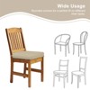 Aoodor Outdoor Dining Chair Cushions Set of 4, Waterproof Patio Furniture Seat Cushions, Outdoor Chair Pads with Ties - 4 of 4