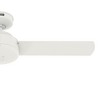Hunter 44" Presto Ceiling Fan Matte White Finish - Modern Design for Indoor Use, Whisper-Quiet Motor, Wall Control Included - 4 of 4