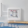 VEVOR 3-Branch Radiant Heat Manifold, 1/2" PEX Tubing Manifold, Stainless Steel PEX Manifold for Hydronic Radiant Floor Heating, Silver - 2 of 4