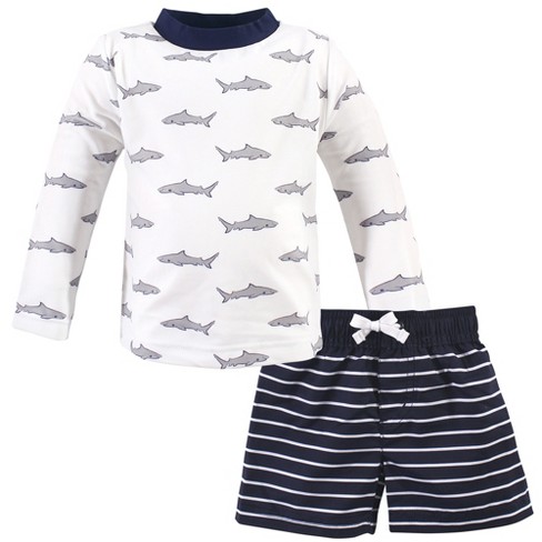 Newborn swimsuit Baby Shark print