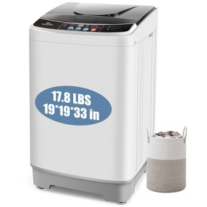 KRISRATE Portable Washing Machine 15.6Lbs/17.8Lbs/20Lbs Large Capacity Laundry Machine w/10 Programs&8 Water Levels Selections Compact Washer Machine - 1 of 4